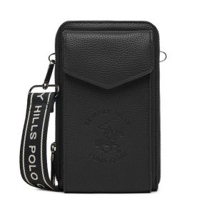 Torebka Beverly Hills Polo Club. Czarne listonoszki Beverly Hills Polo Club, bez wzorów, bez dodatków. Za 79,99 zł.