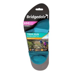 Skarpety do biegania Bridgedale UL T2 MERINO 3/4 LD. Zielone skarpetki Bridgedale, bez wzorów, z elastanu. Za 88,47 zł.