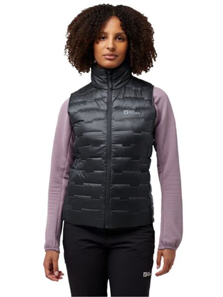 Jack Wolfskin Kamizelka puchowa "Passamani" w kolorze czarnym rozmiar: XXL. Czarne kamizelki Jack Wolfskin, xxl, bez wzorów, z materiału, bez kołnierzyka, bez ramiączek, bez kaptura. Za 353,27 zł.