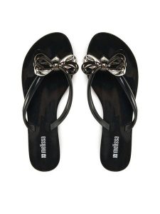 Melissa Japonki Melissa Harmonic Chrome X Ad 35997 Czarny. Czarne klapki Melissa, bez wzorów, z tworzywa sztucznego, bez obcasa. Za 269,99 zł.