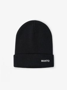 MANTO czapka zimowa BASE. Czarne czapki MANTO, bez wzorów, z wełny. Za 83,99 zł.