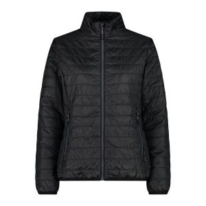 Damska kurtka puchowa CMP. Czarne kurtki sportowe CMP, na zimę, bez wzorów, z puchu, bez kaptura, narciarskie. Za 349,40 zł.