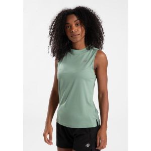 Mokena Top bez rękawów - Zielony. Zielone topy GORILLA WEAR, m, bez wzorów, sportowe, bez kołnierzyka, bez ramiączek. Za 170,00 zł.