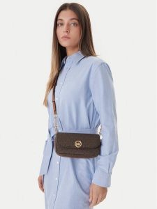 MICHAEL Michael Kors Torebka 32S6GY5C5B Brązowy. Brązowe torebki klasyczne MICHAEL Michael Kors, bez wzorów, ze skóry, bez dodatków. Za 665,99 zł.