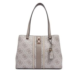 Torebka Guess. Brązowe torebki klasyczne Guess, z aplikacjami, bez dodatków. Za 499,99 zł.