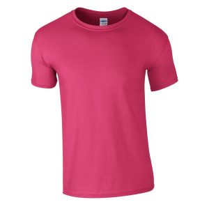 Koszulka Softstyle Dla Dorosłych Unisex. Czerwone bluzki GILDAN, m, bez wzorów, sportowe, bez kołnierzyka, bez ramiączek. Za 29,99 zł.