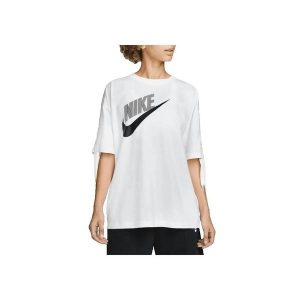 Koszulka Kobieta Nike Sportswear biały. Białe bluzki Nike, bez wzorów, sportowe, bez kołnierzyka, bez ramiączek. W wyprzedaży za 134,35 zł.