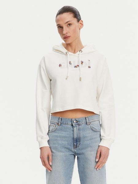 Gaudi Bluza 511BD64033 Écru Regular Fit. Bluzy Gaudi, m, bez wzorów, z bawełny, bez kaptura. Za 249,99 zł.