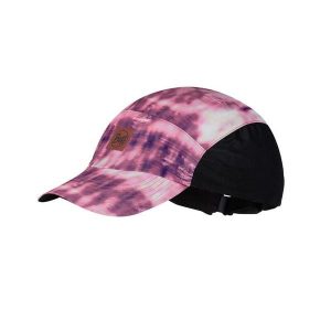 Czapka z daszkiem do biegania Buff Speed Cap. Czerwone czapki Buff, bez wzorów, sportowe. W wyprzedaży za 97,93 zł.