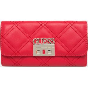 Guess Jeans - Portfel. Czerwone portfele marki Guess Jeans, z jeansu. Za 279,90 zł.