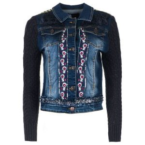 Desigual Kurtka Damska Emuná 38 Ciemny Niebieski. Kurtki marki Desigual. W wyprzedaży za 386,00 zł.