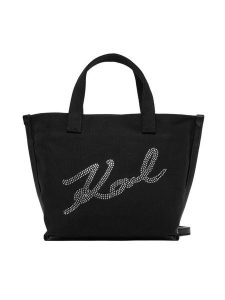 KARL LAGERFELD Torebka B1W50027 Czarny. Czarne torebki klasyczne KARL LAGERFELD, bez wzorów, z materiału, bez dodatków. Za 389,99 zł.