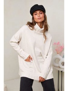 Soft Cashmere Golf w kolorze kremowym rozmiar: 38/40. Brązowe golfy Soft Cashmere, bez wzorów. Za 138,87 zł.