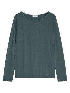 Marc O´Polo Koszulka w kolorze ciemnozielonym rozmiar: XL. Zielone bluzki s, bez wzorów, z wiskozy, klasyczne, bez kołnierzyka, bez ramiączek. Za 127,35 zł.