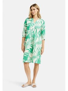 Milano Italy Sukienka w kolorze zielono-beżowym rozmiar: 42. Zielone sukienki Milano Italy, bez wzorów, z bawełny, bez kołnierzyka, bez ramiączek, midi. Za 260,99 zł.