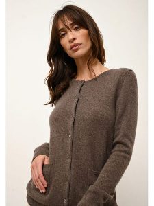 Just Cashmere Kaszmirowy kardigan "Katharine" w kolorze brązowym rozmiar: S. Brązowe kardigany Just Cashmere, z kaszmiru. Za 361,13 zł.