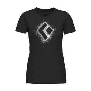Koszulka damska bawełniana Black Diamond Chalked Up 2.0 Tee z krótkim rękawem. Czarne koszulki sportowe Black Diamond, bez wzorów, z bawełny, bez ramiączek. Za 104,99 zł.