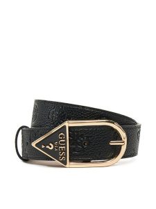 Guess Pasek Damski BW9223 P5235 Czarny. Czarne paski Guess, z aplikacjami, ze skóry. Za 164,99 zł.