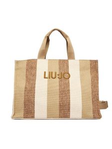 Liu Jo Torebka 2A6026 T2176 Brązowy. Brązowe shopper bag Liu Jo, bez wzorów, z materiału, bez dodatków. Za 469,99 zł.
