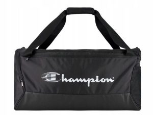 Torba Champion Small Duffel. Czarne torby podróżne i sportowe Champion, bez wzorów, z materiału, na ramię. Za 125,99 zł.