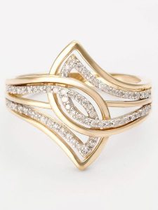 CARATELLI Złoty pierścionek "Éclat de Vie" z diamentami rozmiar: 54. Żółte pierścionki CARATELLI, z diamentem, złote. Za 1 994,00 zł.