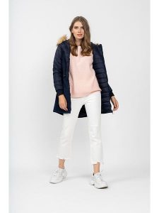 WHITE GOOSE Parka "Melisa" w kolorze granatowym rozmiar: XXL. Niebieskie płaszcze White Goose, xxl, bez wzorów, bez kaptura. Za 193,24 zł.