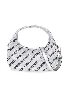 KARL LAGERFELD Torebka 240W3026 Srebrny. Szare torebki klasyczne KARL LAGERFELD, bez wzorów, z materiału, bez dodatków. Za 679,99 zł.