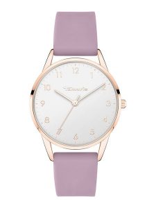 Tamaris Zegarek kwarcowy w kolorze różowozłoto-fioletowo-białym rozmiar: onesize. Różowe, analogowe zegarki Tamaris. Za 135,17 zł.