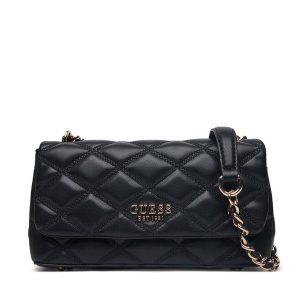 Torebka Guess. Czarne torebki klasyczne Guess, z aplikacjami, bez dodatków. Za 349,99 zł.