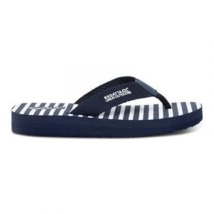 Damskie klapki Catarina. Niebieskie klapki Regatta, bez wzorów, bez obcasa, na koturnie. Za 136,00 zł.