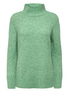 ONLY Sweter w kolorze zielonym rozmiar: S. Zielone swetry oversize ONLY, s, bez wzorów, bez ramiączek. Za 92,21 zł.