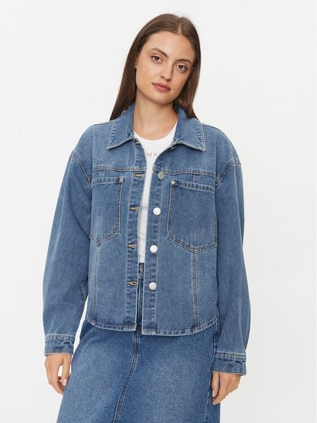 Vero Moda Kurtka jeansowa Josie 10294181 Niebieski Relaxed Fit. Niebieskie kurtki Vero Moda, s, bez wzorów, z bawełny, bez kaptura. Za 139,99 zł.