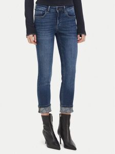 Liu Jo Jeansy UF6006 D0305 Granatowy Regular Fit. Niebieskie jeansy Liu Jo, bez wzorów, z bawełny. Za 689,99 zł.