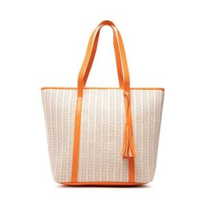 Torebka DeeZee. Brązowe shopper bag DeeZee, bez wzorów, bez dodatków. Za 83,98 zł.