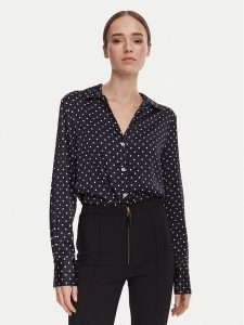 Guess Koszula W6YH23 W2946 Granatowy Regular Fit. Niebieskie koszule Guess, xxl, z aplikacjami, z syntetyku, bez kołnierzyka, bez ramiączek. Za 344,99 zł.