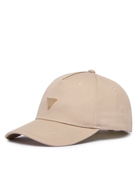 Guess Czapka z daszkiem AW5608 COT01 Beżowy. Brązowe czapki Guess, z aplikacjami, z bawełny. Za 142,99 zł.