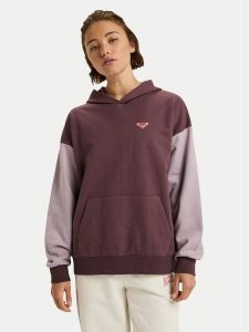 Roxy Bluza Essential Energy ERJFT05009 Bordowy Regular Fit. Czerwone bluzy Roxy, m, bez wzorów, z bawełny, bez kaptura. Za 319,99 zł.
