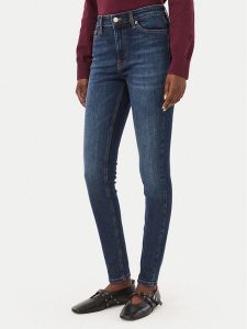 Tommy Jeans Jeansy Nora DW0DW23192 Granatowy Skinny Fit. Niebieskie jeansy Tommy Jeans, bez wzorów, z bawełny. Za 409,99 zł.