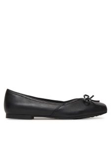 Caprice Baleriny 9-22109-46 Czarny. Czarne balerinki Caprice, bez wzorów, ze skóry, bez obcasa, bez zapięcia. Za 234,99 zł.