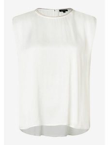 More & More Bluzka w kolorze białym rozmiar: 36. Białe bluzki More & More, s, bez wzorów, z wiskozy, klasyczne, bez kołnierzyka, bez ramiączek. Za 87,61 zł.