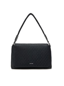 Calvin Klein Torebka Ck Must Satchel_Mono K60K613181 Czarny. Czarne torebki klasyczne Calvin Klein, bez wzorów, ze skóry, bez dodatków. Za 349,99 zł.