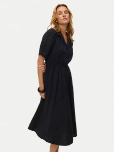 Vero Moda Sukienka koszulowa Rory 10347514 Czarny Regular Fit. Czarne kombinezony Vero Moda, l, bez wzorów, z wiskozy, bez kołnierzyka, bez ramiączek. Za 229,99 zł.