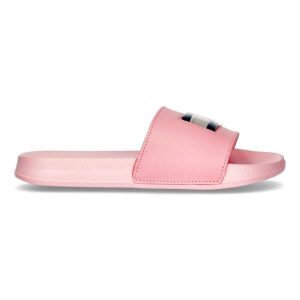 Klapki damskie Tommy Hilfiger Pink. Czerwone klapki TOMMY HILFIGER, bez wzorów, bez obcasa. Za 180,50 zł.