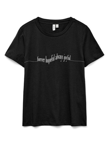 Vero Moda Koszulka w kolorze czarnym rozmiar: XS. Brązowe bluzki Vero Moda, xs, bez wzorów, z bawełny, bez kołnierzyka, bez ramiączek. Za 41,39 zł.