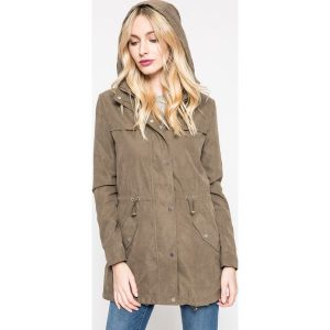 Tally Weijl - Parka. Szare kurtki marki TALLY WEIJL, s, z materiału, z kapturem. W wyprzedaży za 99,90 zł.