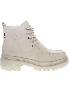 U.S. Polo Assn. Botki w kolorze kremowym rozmiar: 41. Brązowe botki U.S. Polo Assn., bez wzorów, bez obcasa, bez zapięcia. Za 228,38 zł.