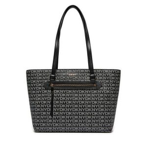Torebka DKNY. Czarne torebki klasyczne DKNY, bez wzorów, bez dodatków. Za 569,99 zł.