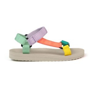 Sandały trekkingowe TYN z podwójnym zapięciem na rzep – oddychające, wygodne i l. Niebieskie sandały Izas, bez wzorów, bez obcasa, bez zapięcia. Za 226,04 zł.