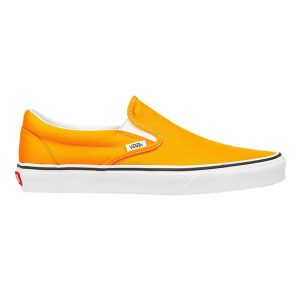 Buty do chodzenia dla dorosłych Vans Classic Slip-On wsuwane. Żółte buty sportowe Vans, bez wzorów, bez zapięcia, trekkingowe, Vans Classic. Za 209,00 zł.