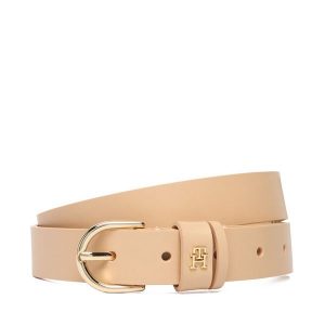 Pasek Damski Tommy Hilfiger. Brązowe paski TOMMY HILFIGER, bez wzorów. Za 209,99 zł.